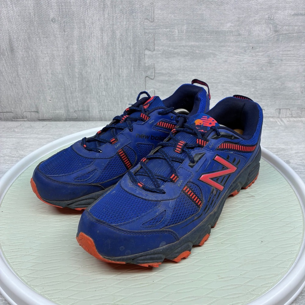 New Balance 410v4 Trail Running Shoes Mens 13 Blue Red Mesh MT410BF4